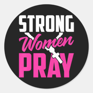 Bible Prayer Lord God Saviour Strong Christian Classic Round Sticker