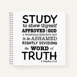 Bible Quote 2 Timothy 2:15 Journal