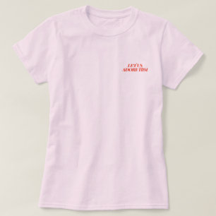 Bible Quote Graphic T-Shirt Let Us Adore Him