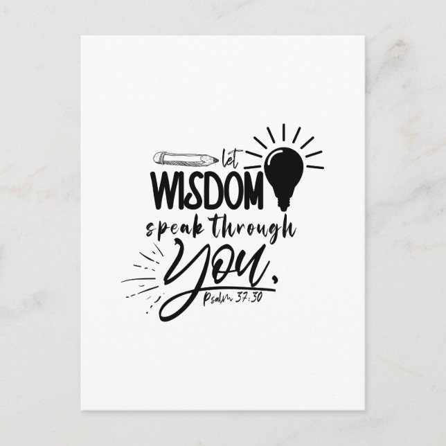 Bible Quote Postcard (Front)
