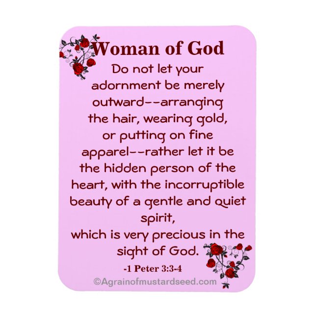 Bible Quotes Agrainofmustardseed.com Magnet (Vertical)