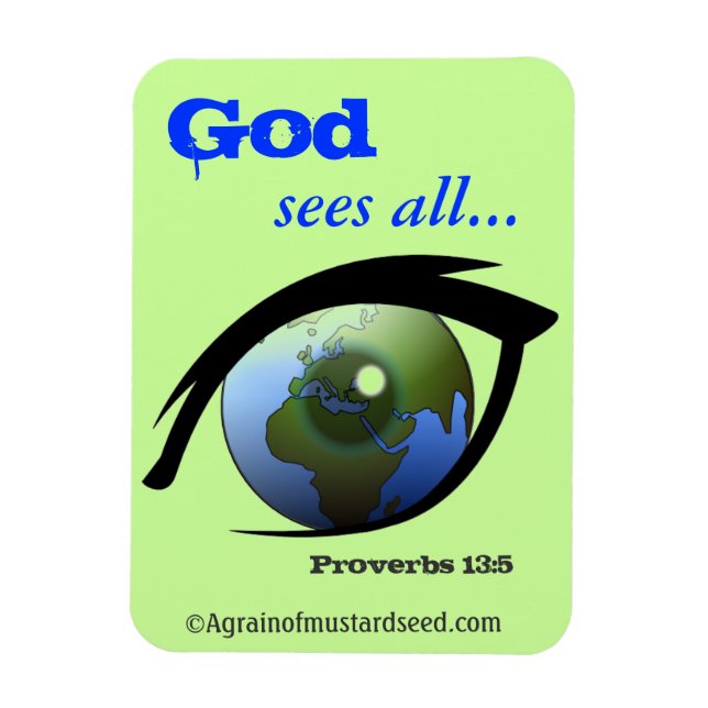 Bible Quotes Agrainofmustardseed.com Magnet (Vertical)