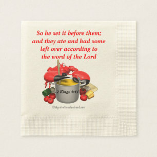 Bible Quotes Christian Napkin