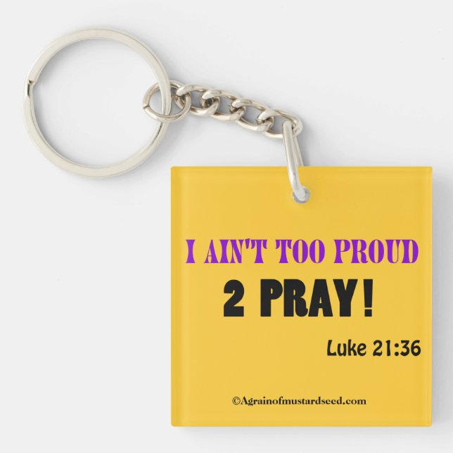 Bible Quotes Inspirational Key Ring (Front)
