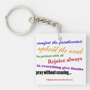 Bible Quotes Inspirational Key Ring