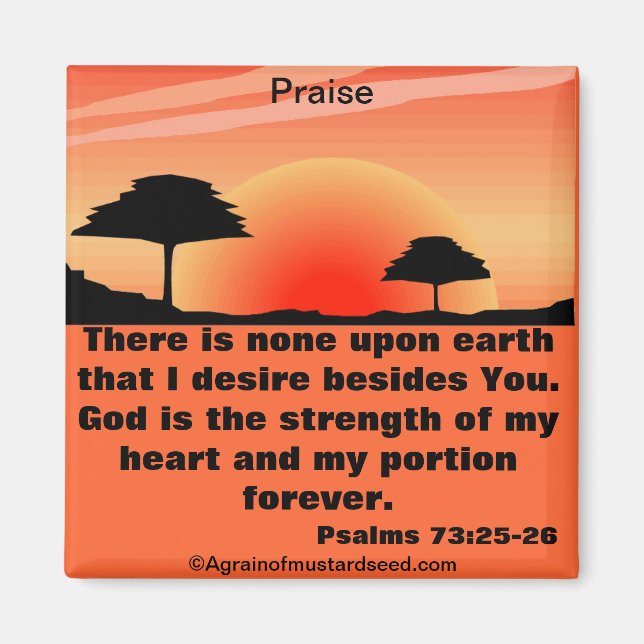 Bible Quotes Inspirational Magnet (Front)