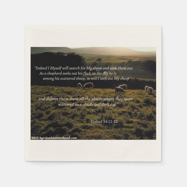 Bible quotes napkin (Front)