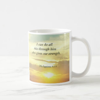 Bible quotes Philippians 4:13 mug