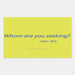 Bible Quotes Rectangular Sticker