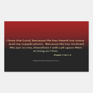 Bible Quotes Rectangular Sticker