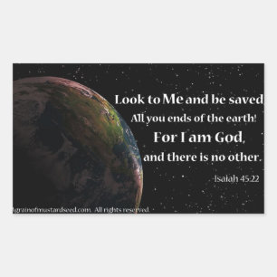 Bible Quotes Rectangular Sticker