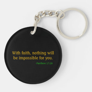 Bible Quotes Square Key Ring