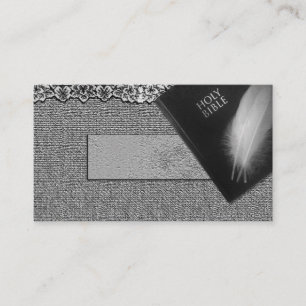 Bible Reverend Church Pastor Business Cards