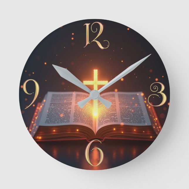 Bible Round Clock (Front)