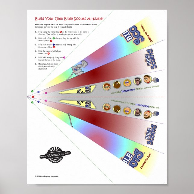 Bible Scouts Aeroplane! Poster (Front)