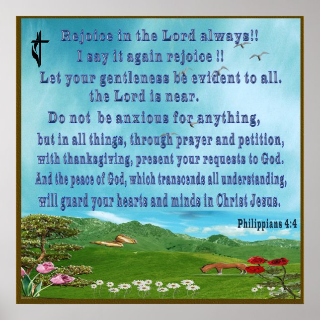 Bible scripture  christian poster (Front)
