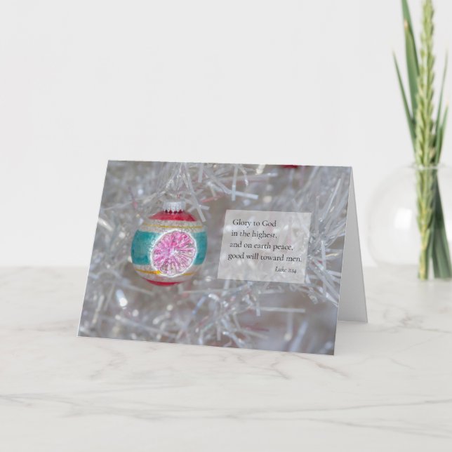 Bible Scripture Christmas  Card (Front)