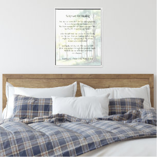 Bible Scripture for Healing Health Sickness Canvas Print