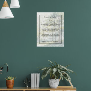 Bible Scripture Healing Health Sickness Get Well Poster