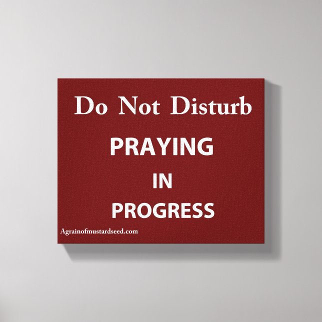 Bible Scripture Inspirational Canvas Print (Front)