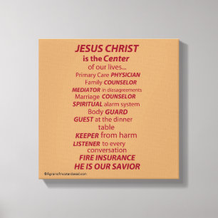 Bible Scripture Inspirational Canvas Print