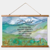 Bible Scripture Isaiah 43 Behold Desert Mountains
