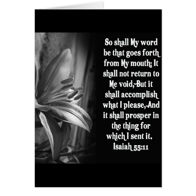 BIBLE SCRIPTURE ISAIAH 55:11 (Front)