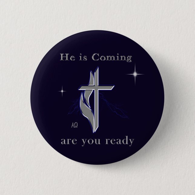 Bible scripture John 3:16 6 Cm Round Badge (Front)