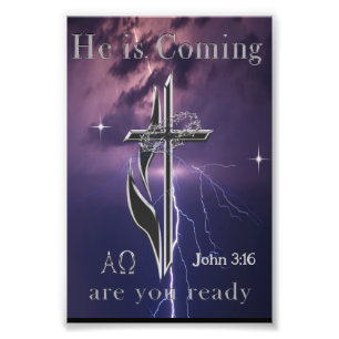 Bible scripture John 3:16 Photo Print