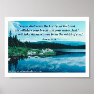 Bible Scripture Prayers Poster