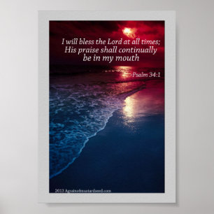Bible Scripture Prayers Poster