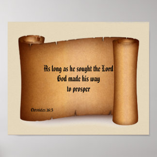 BIBLE SCRIPTURE SCROLL poster