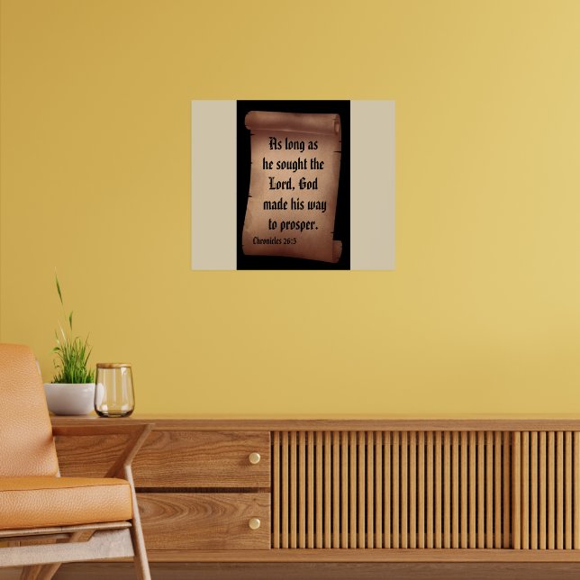 BIBLE SCRIPTURE SCROLL poster (Living Room 2)