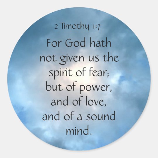 timothy scripture about fear