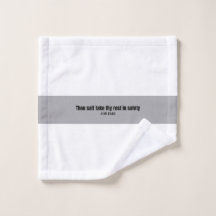 Bible Scripture Towel Take Thy Rest In Safety