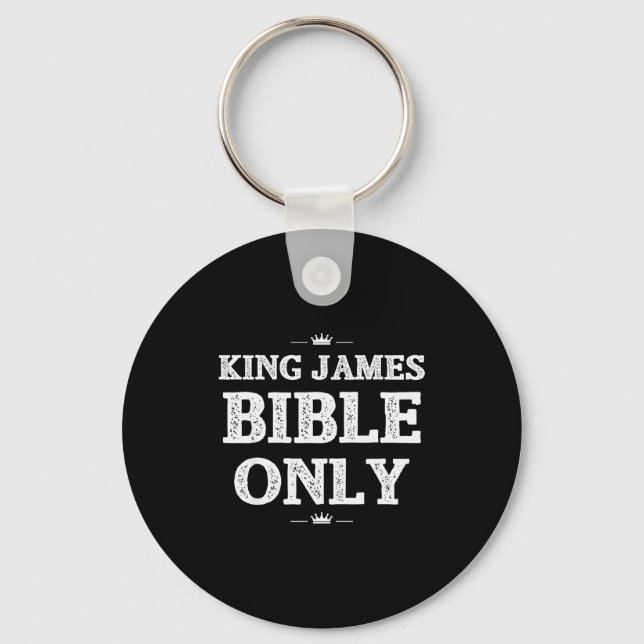 Bible Scripture Verses King James Bible Christian  Key Ring (Front)