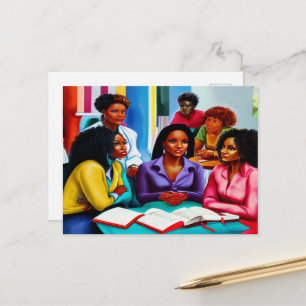 Bible Study Christian Art Postcard