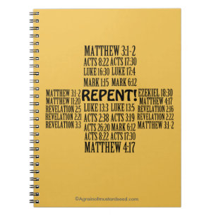 Bible Study Christian Quotes Spiral Notebook