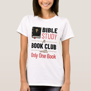 Bible Study Christian Religion Church One Book T-Shirt