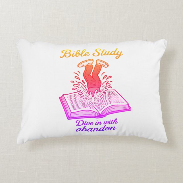 Bible study invitation decorative cushion (Front)