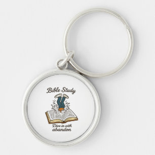 Bible study invitation key ring
