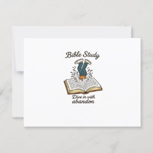 Bible study invitation postcard