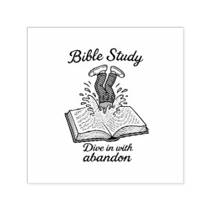Bible study invitation self-inking stamp