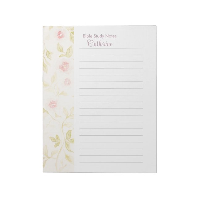 Bible Study Notepaper Personalised Notepad (Rotated)
