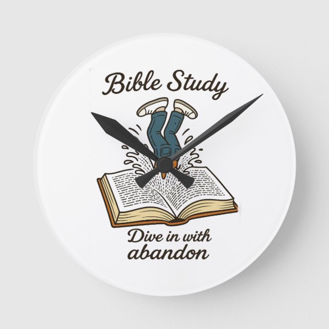 Bible Study Round Clock (Front)