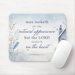Bible Verse 1 Samuel 16:7 Watercolour Mouse Pad