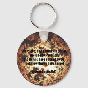 Bible Verse 2 Corinthians 5:17 Key Ring