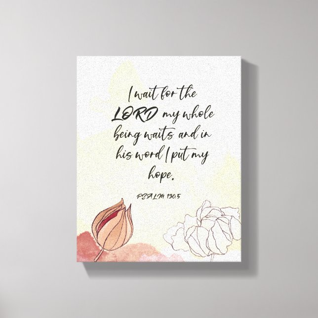 Bible verse 8x10 Artistic Stretched  Canvas Print (Front)