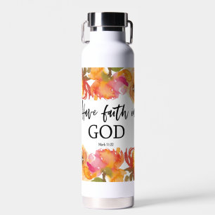 Bible Verse About Faith scripture Water Bottle