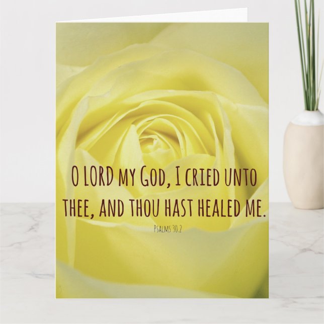 Bible Verse about Healing Card (Front)